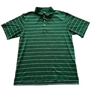 PING GREEN STRIPPED POLO SHIRT SIZE‎ MEDIUM | E2